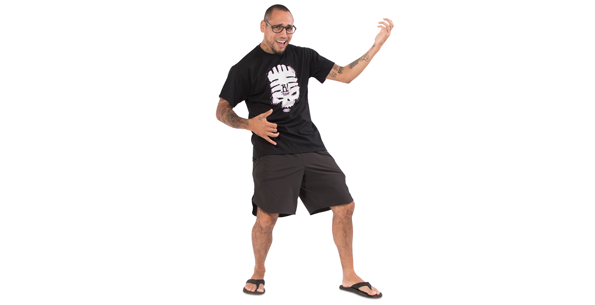 Shirt Totenkopf, schwarz